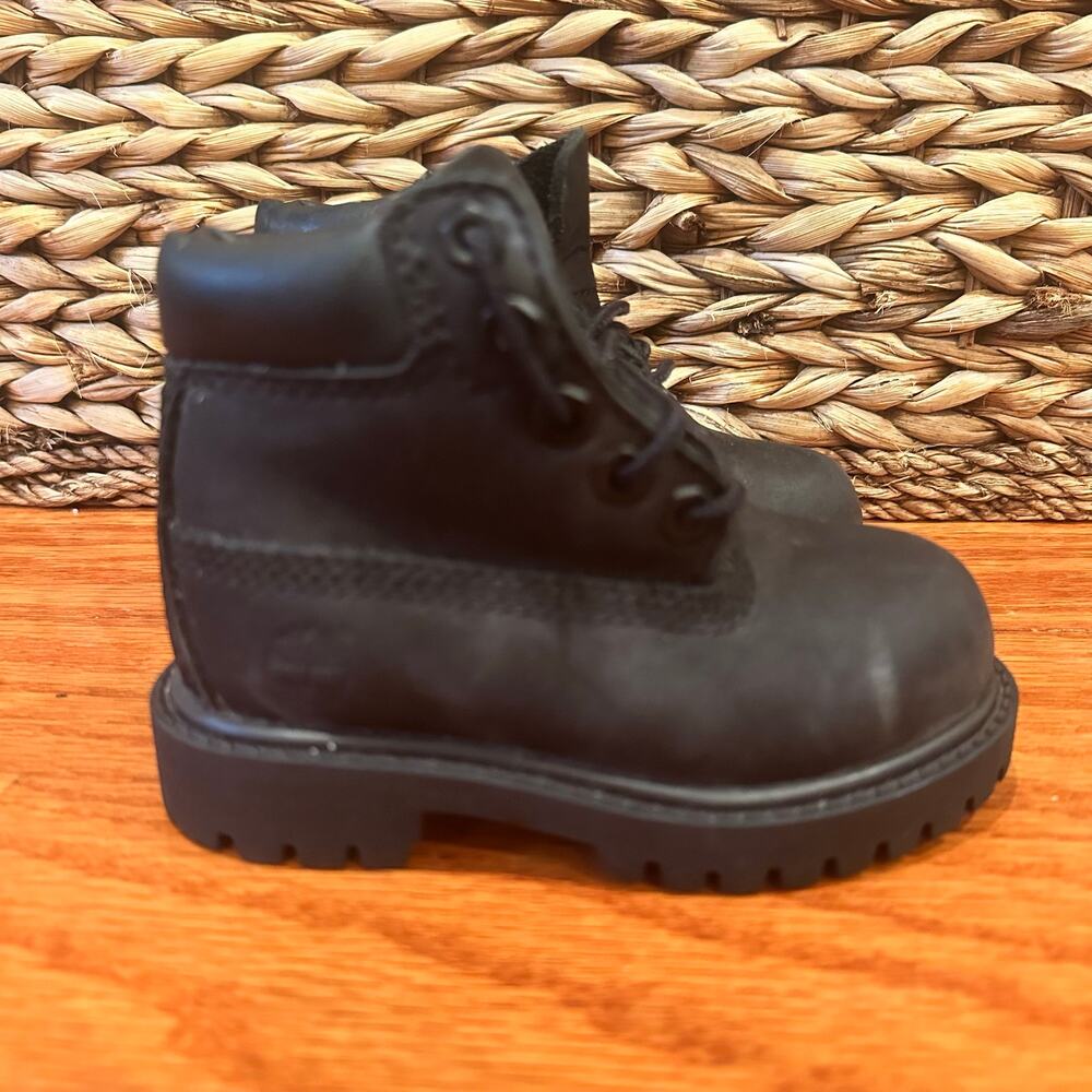 Black Timberland Boots sz 5 toddler